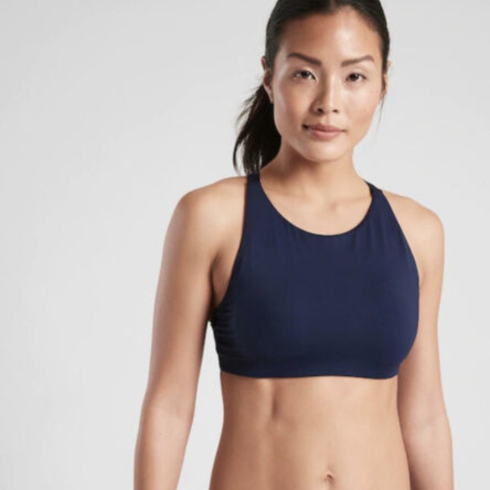 Athleta High Neck Bikini Top - Size M